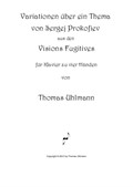 Variationen über ein Thema von Prokofiev für Klavier zu vier Händen
