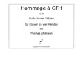 Hommage à GFH - Suite in 4 Sätzen für Klavier zu vier Händen